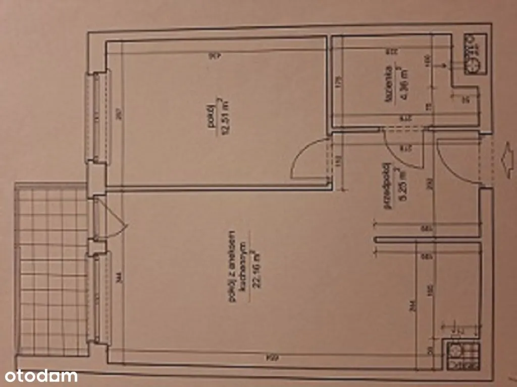 Ursus, mieszkanie 2 pokoje 44,30m2 balkon, garaż