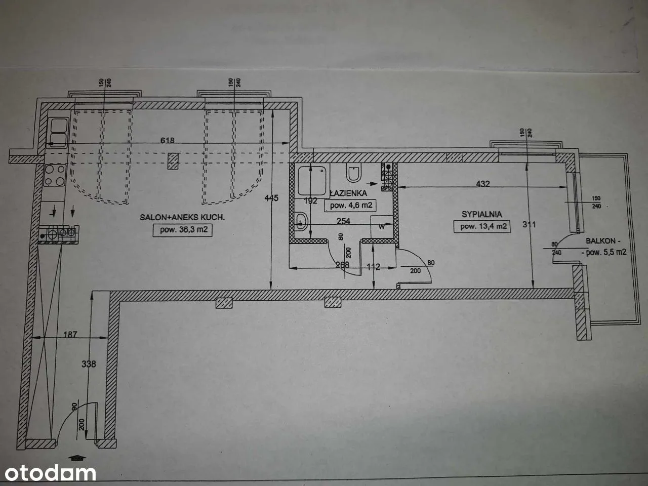 Sprzedam mieszkanie 54,3 m2 Włochy bezpośrednio