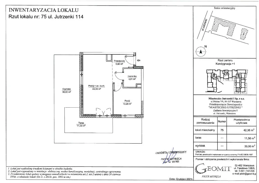 Mieszkanie na sprzedaż, 42 m², 2 pokoje Warszawa 