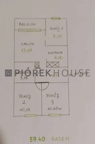 4-pokojowe mieszkanie na Ursynowie 