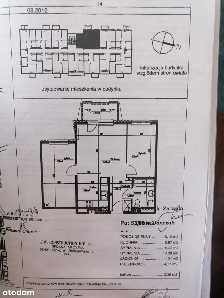 Sprzedam bezpośrednio 3 pokoje 53m2