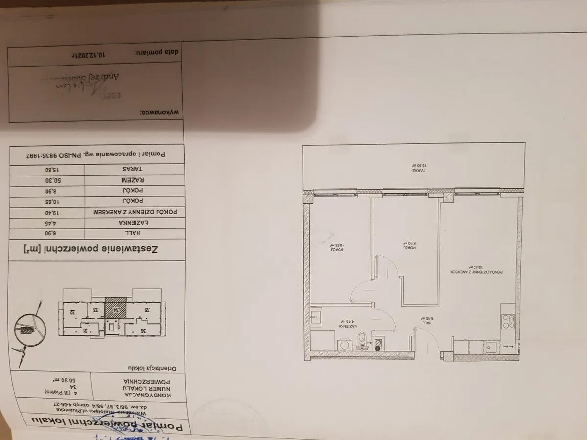 Nowe wykończone i gotowe do zamieszkania 3 pokojowe mieszkanie 50,3 mkw 