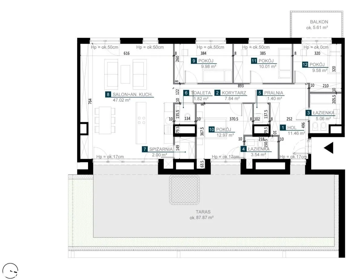 90m2 TARASU, luksusowy apartament czy biuro 