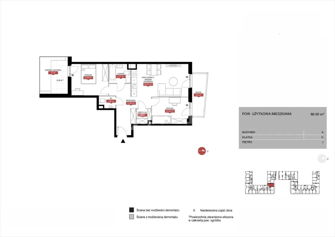 Sprzedam mieszkanie trzypokojowe: Warszawa Mokotów , 66 m2, 1257124 PLN, 3 pokoje - Domiporta.pl