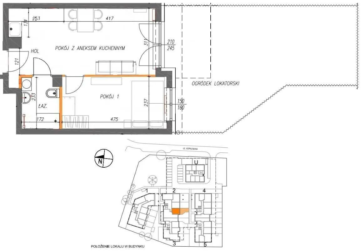 2 pok 36m Kopalniana ogród parking klima OD ZARAZ