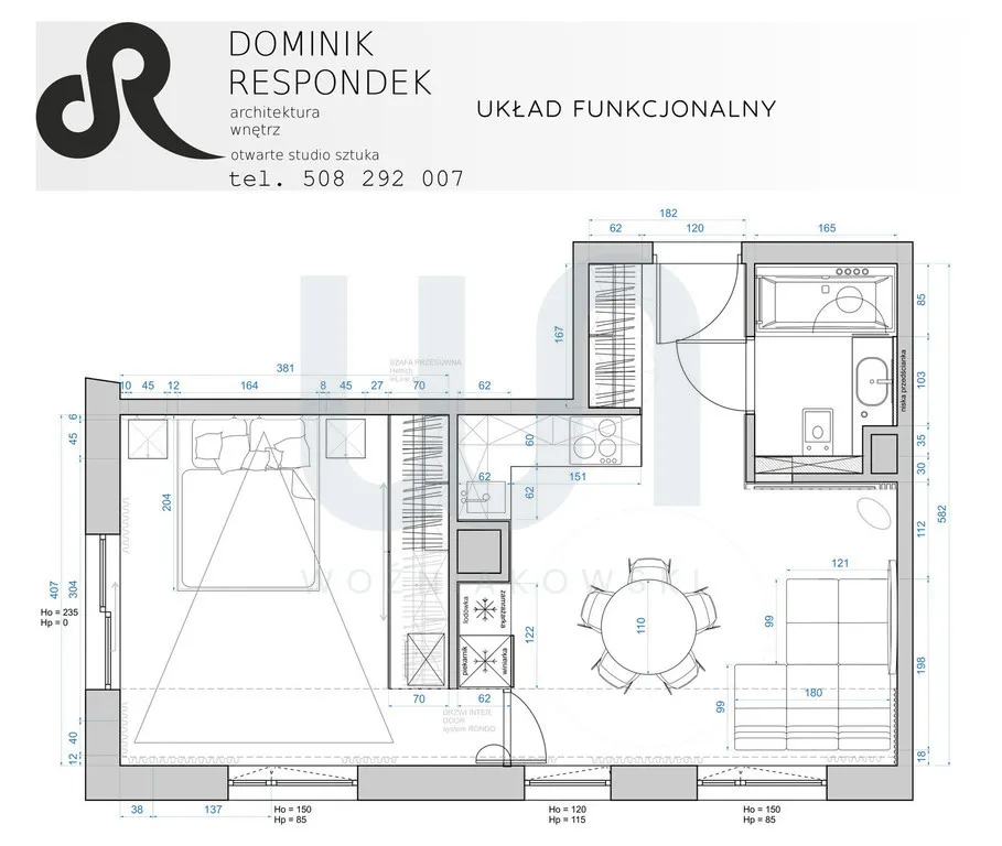 Ogródek 103 m2 / gotowy projekt / garaż 