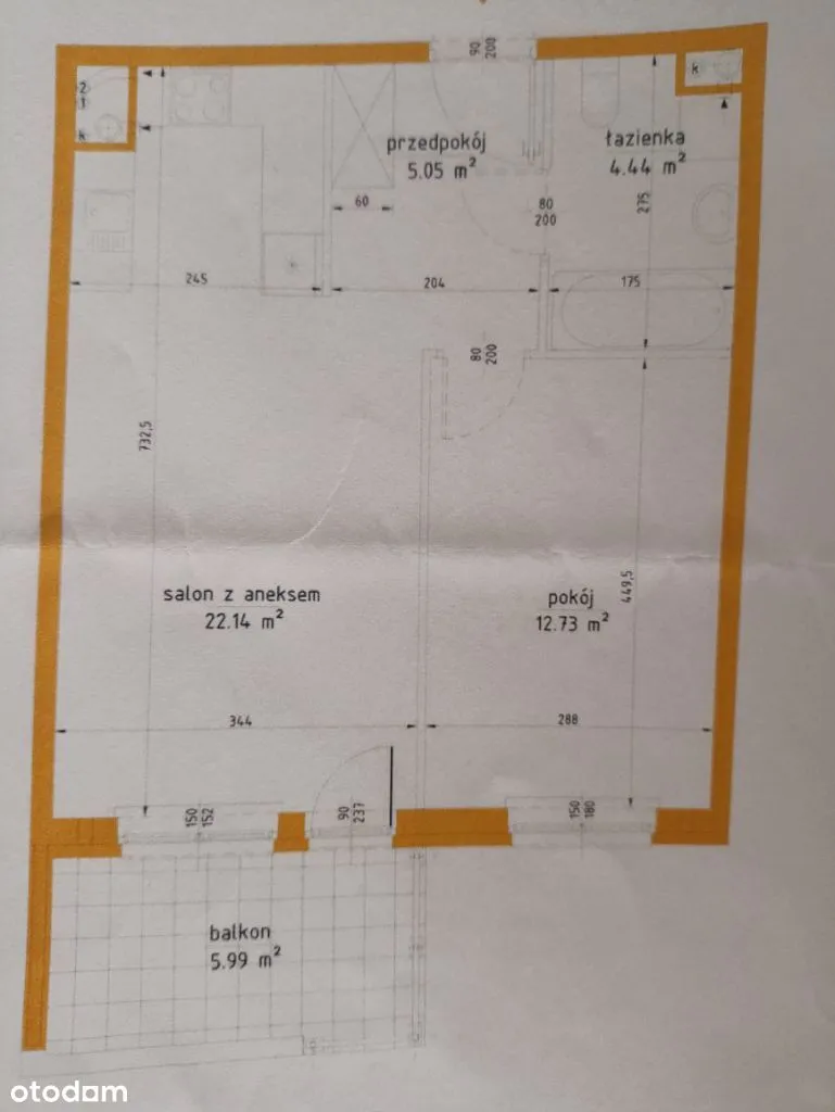 2-pokojowe mieszkanie 44,36 m2, Ursus, Skorosze XI