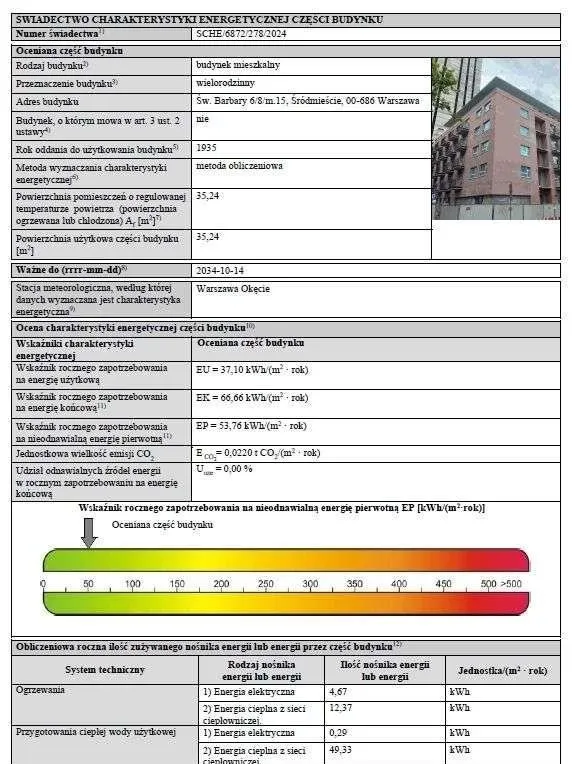 Wynajmę kawalerkę: Warszawa , ulica ul. św. Barbary, 35 m2, 3510 PLN, 1 pokój - Domiporta.pl