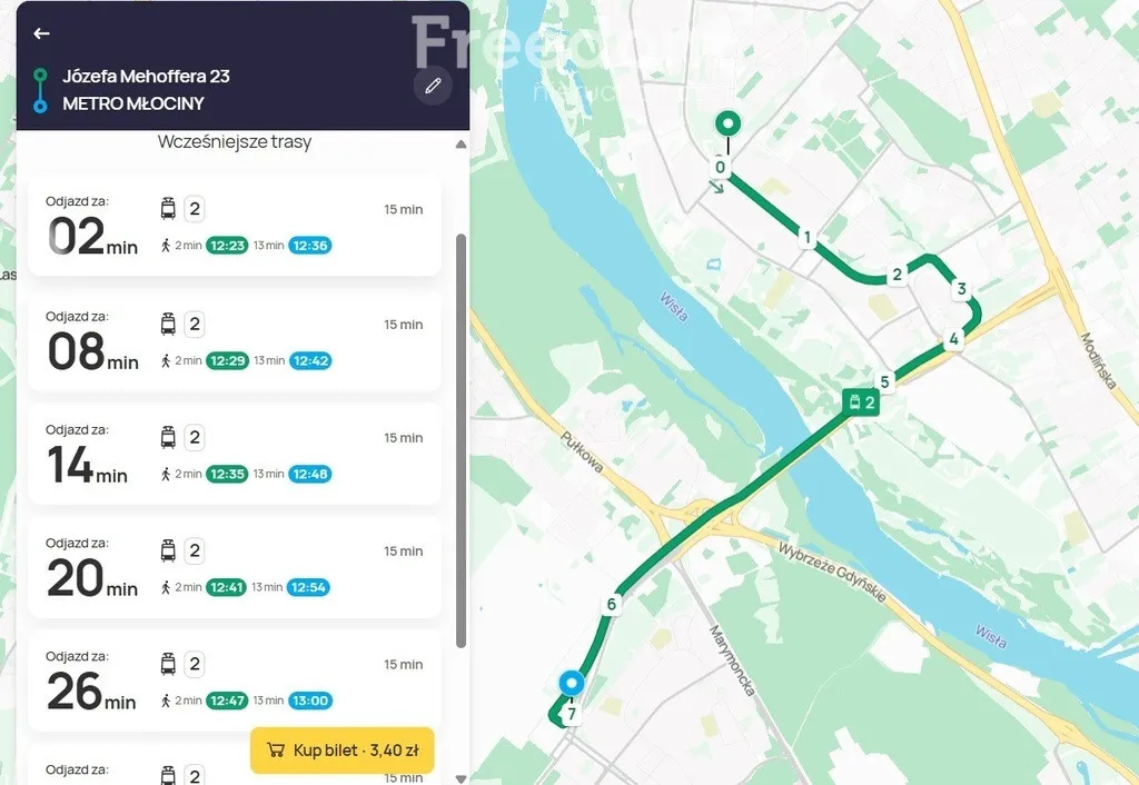 Nowe 2 pokoje z dużym balkonem/ 15 min do Metra 