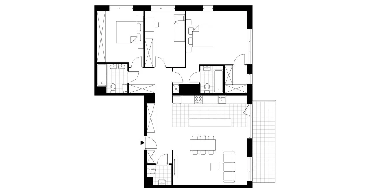 4-pokojowe mieszkanie 117m2 + balkon Bez Prowizji