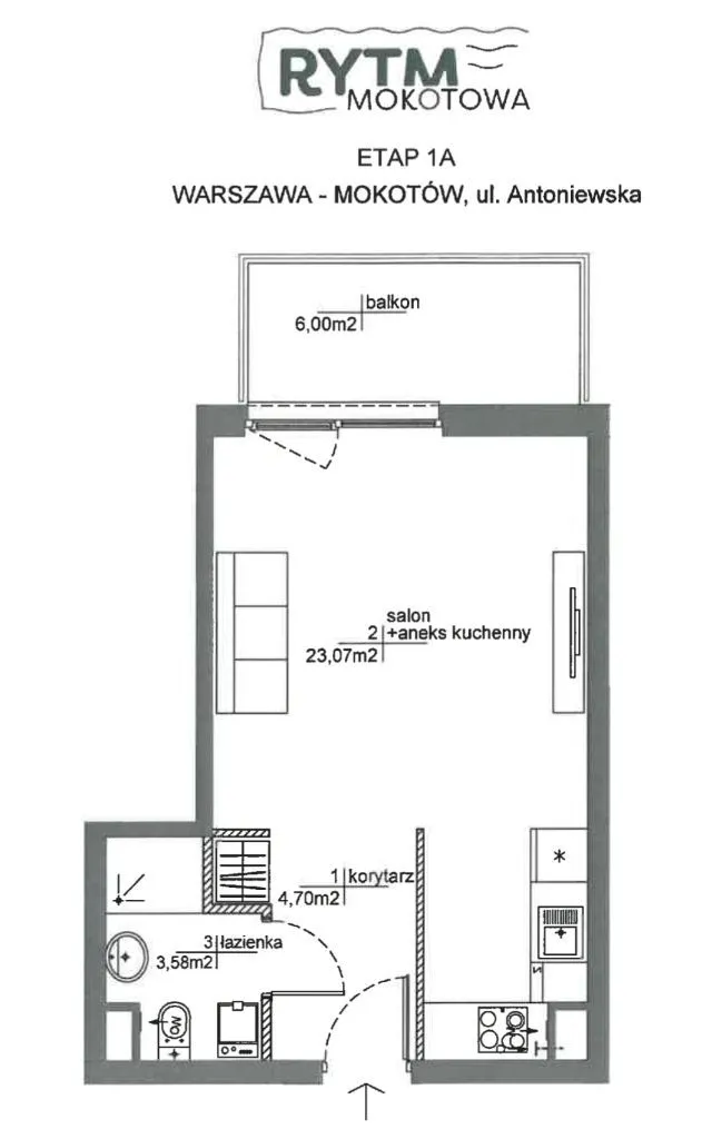 Kawalerka - Mokotów - 31,65m2 - 14.850/m2 HIT !!!!