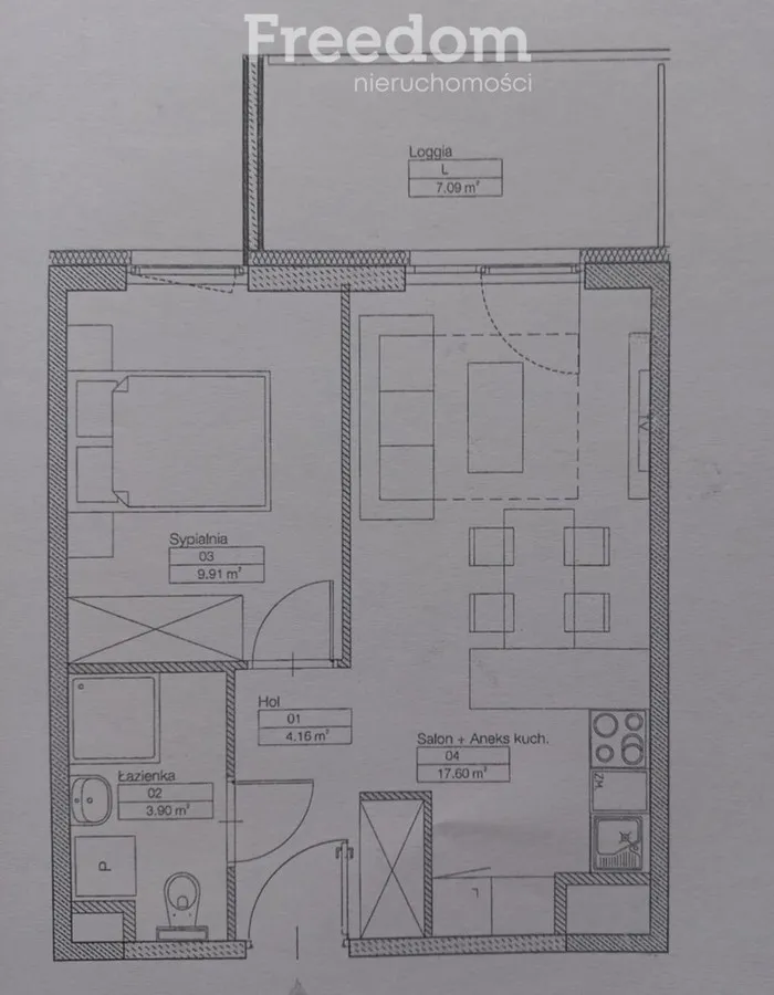 Nowe 2 pokoje z dużym balkonem/ 15 min do Metra 