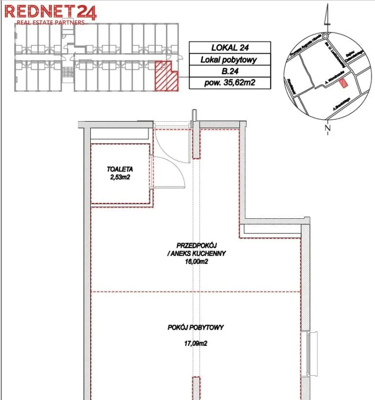 Mieszkanie na sprzedaż, 35 m², 1 pokój Warszawa Wilanów 