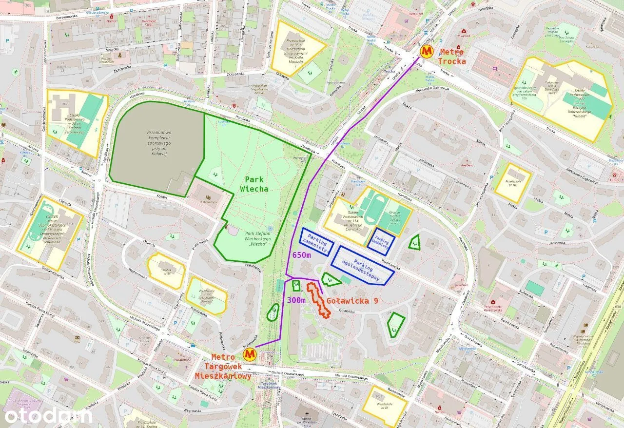 3 pok., 61 m2, Metro Targówek Mieszkaniowy 300m