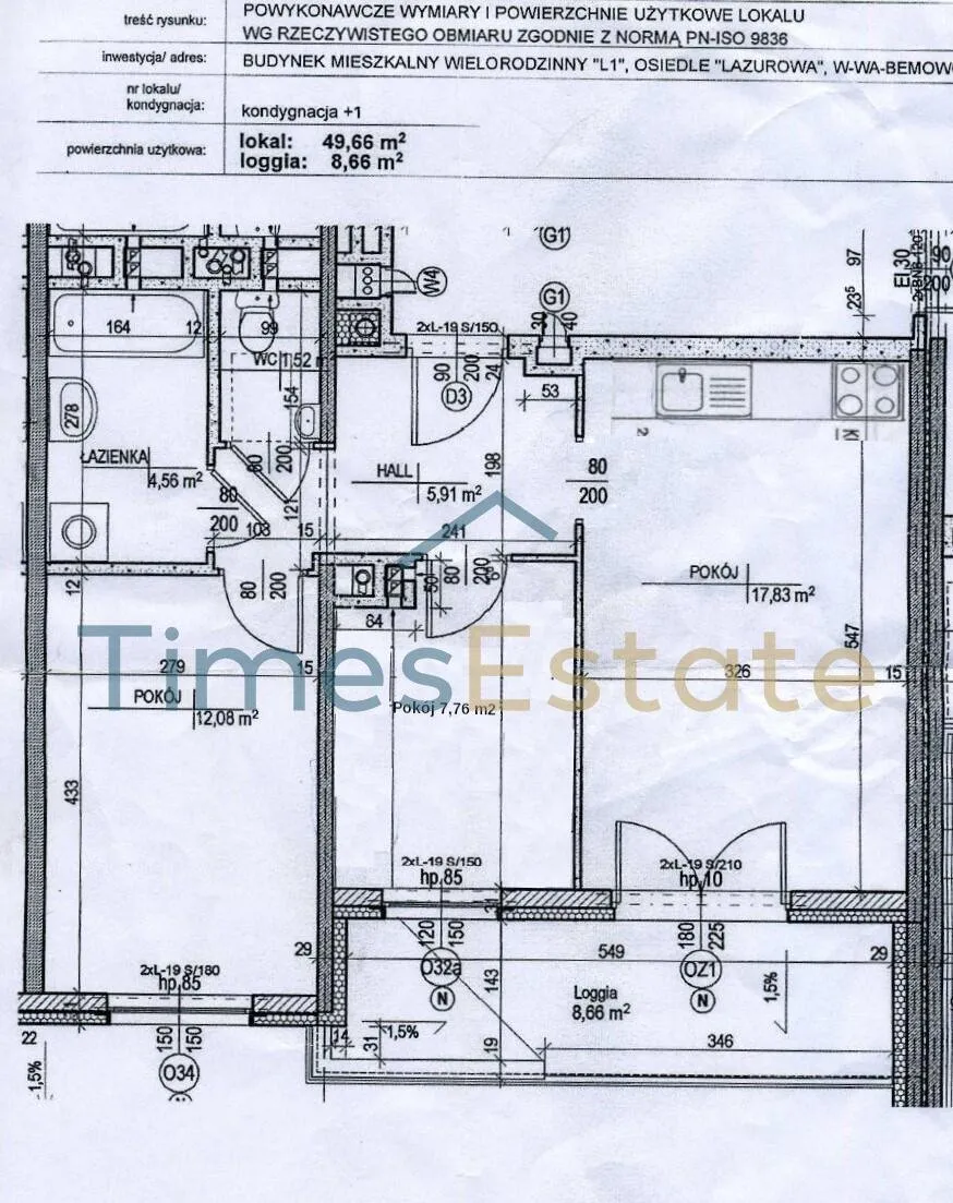 3 Pokoje 50m2 niski blok blisko metra M2 Lazurowa 