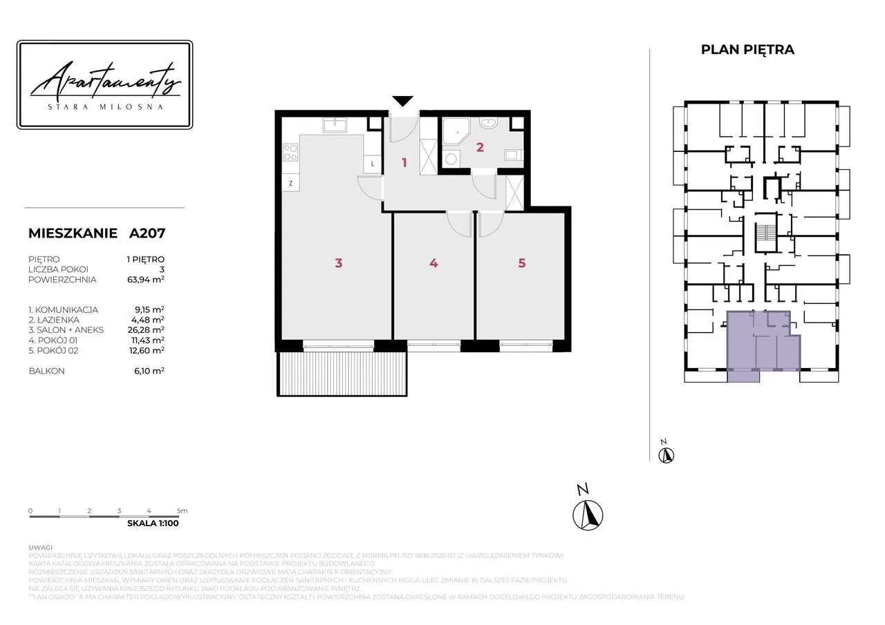 Stara Miłosna | apartament 3-pokojowy | A207