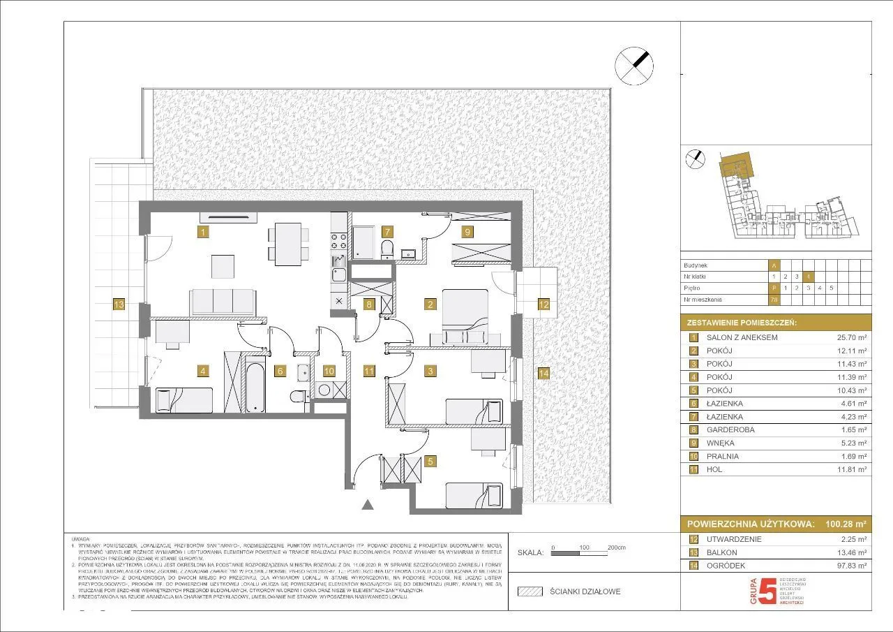 BEZ PROWIZJI, Apartament z ogrodem, na 3 strony!