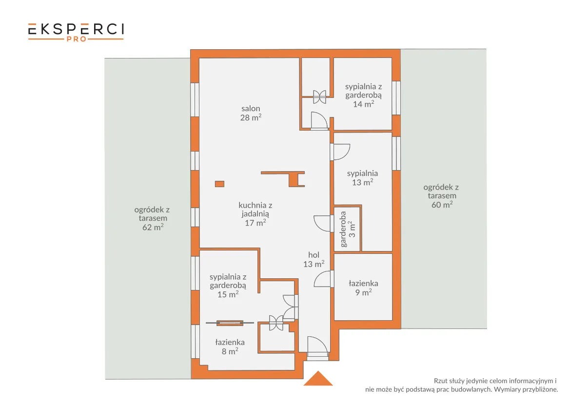 GROCHÓW luksusowy apartament z ogrodem i tarasami 0% PROWIZJI 