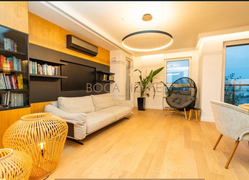 Apartament z widokiem na panoramę Warszawy, 104 m2 