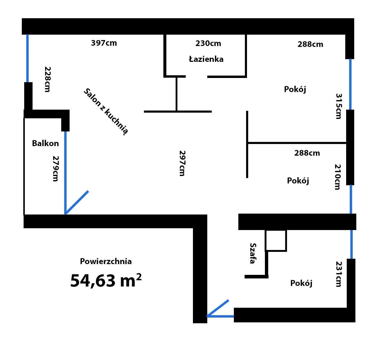 Mieszkanie 54 m² na Muranowie – ul. Niska, Warszawa