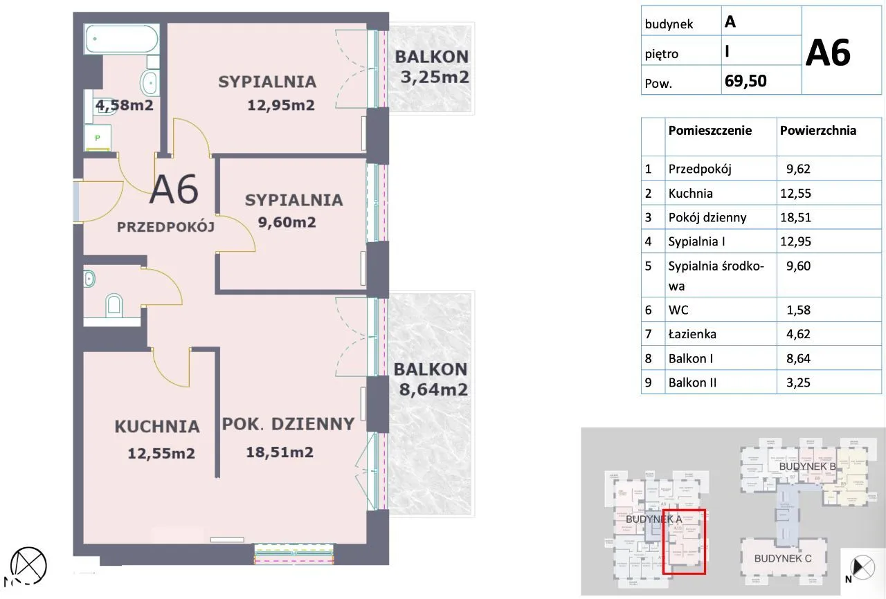 2 Balkony | Parking | Apartamentowiec