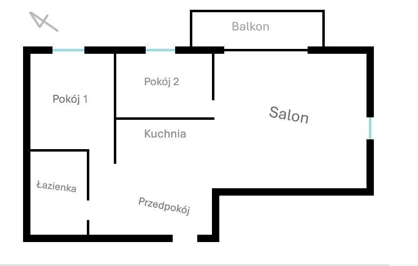 Szwedzka, 45 m2, 3 pokoje, blisko Metra