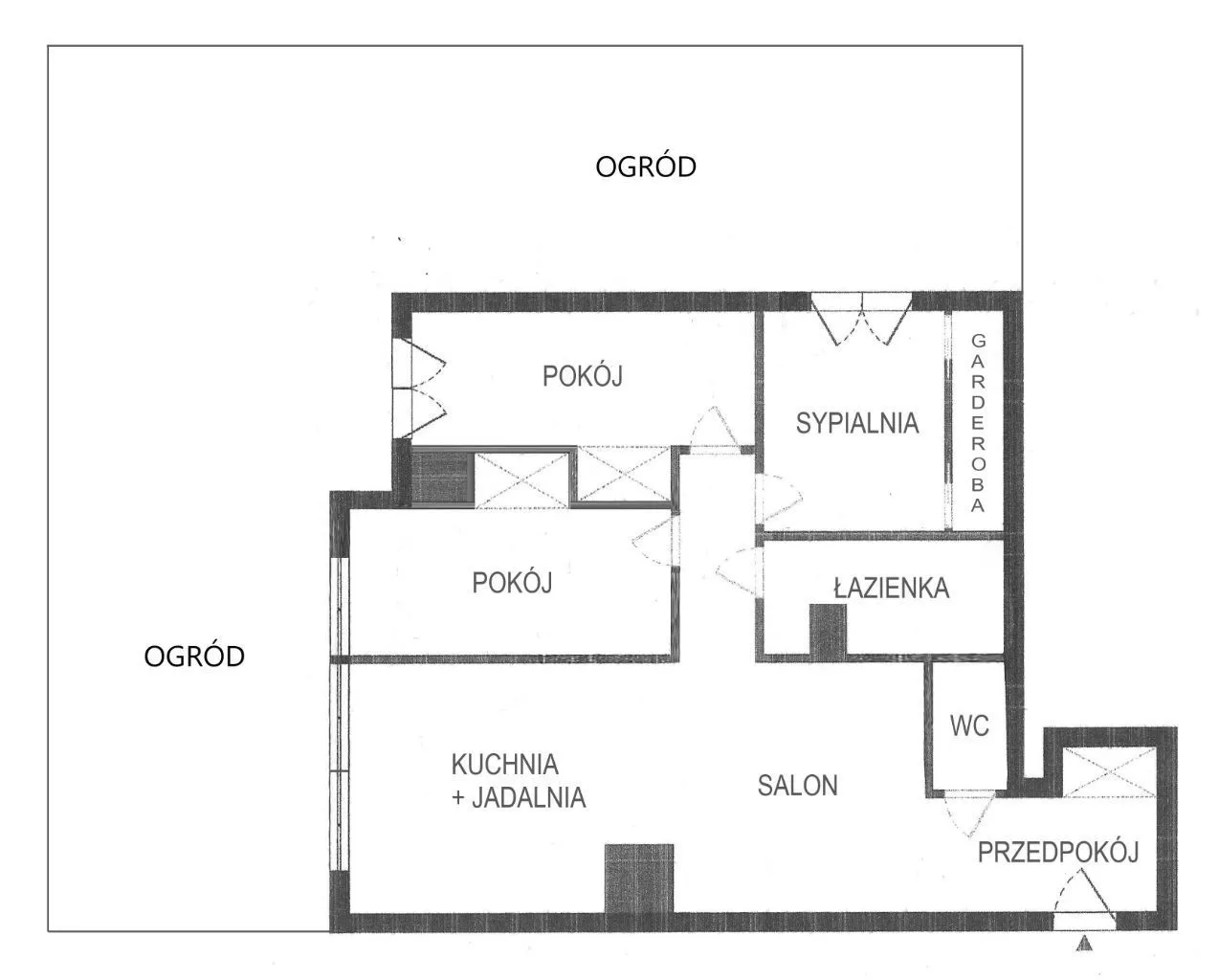 74 m2, 4 pokoje, 2 łazienki OGRÓD 130 M2 2xGARAŻ