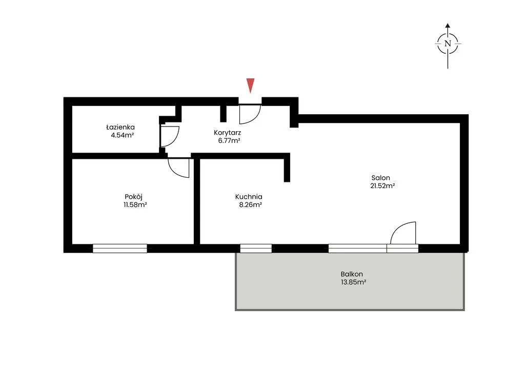 Duży balkon | Msc parkingowe | Nowoczesne wnętrze