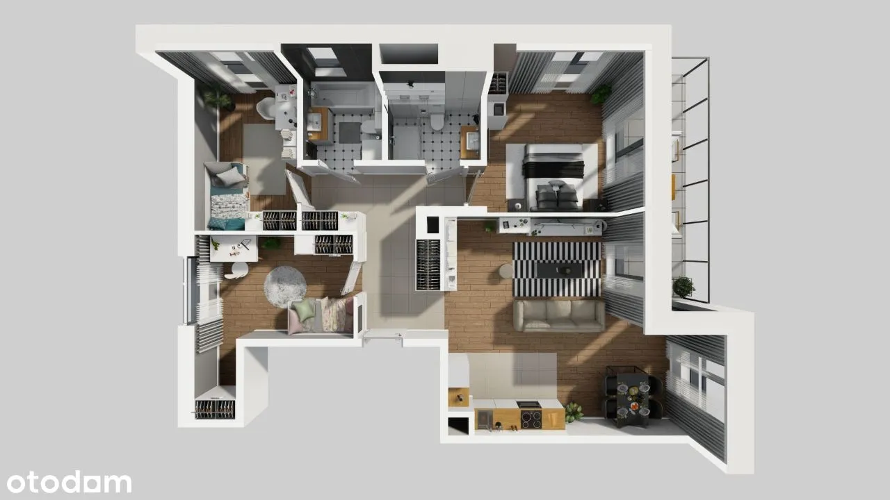 Trzystronny i nasłoneczniony Apartament 87m2 - w sercu Mokotowa