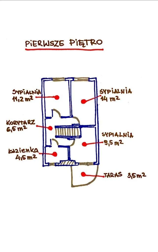 Dom w zabudowie szeregowej na osiedlu Groty