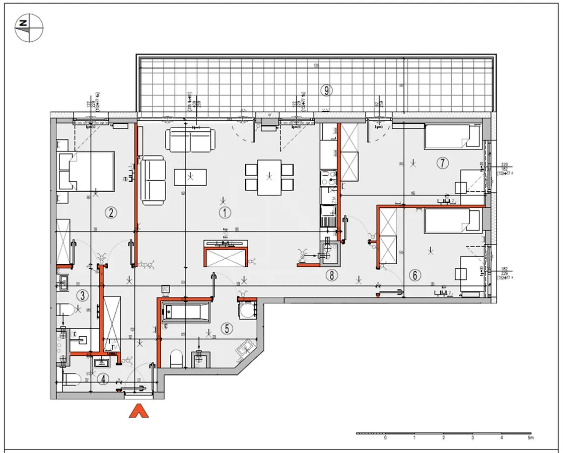 Apartament na Domaniewskiej, 4 pokoje 