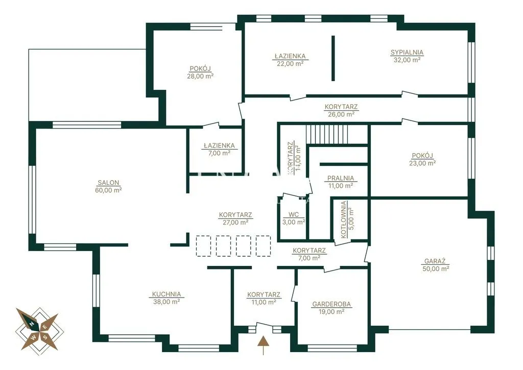 Dom parterowy | 383 m2 | działka 4446 m2