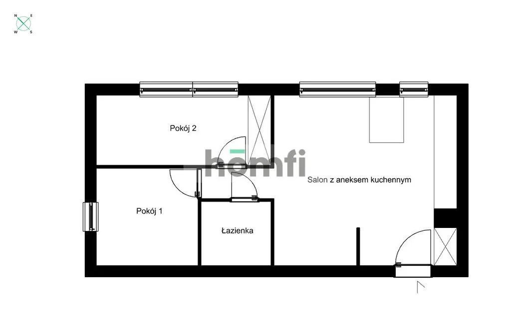 Nowoczesne, przestronne mieszkanie 50m2, Bródno 