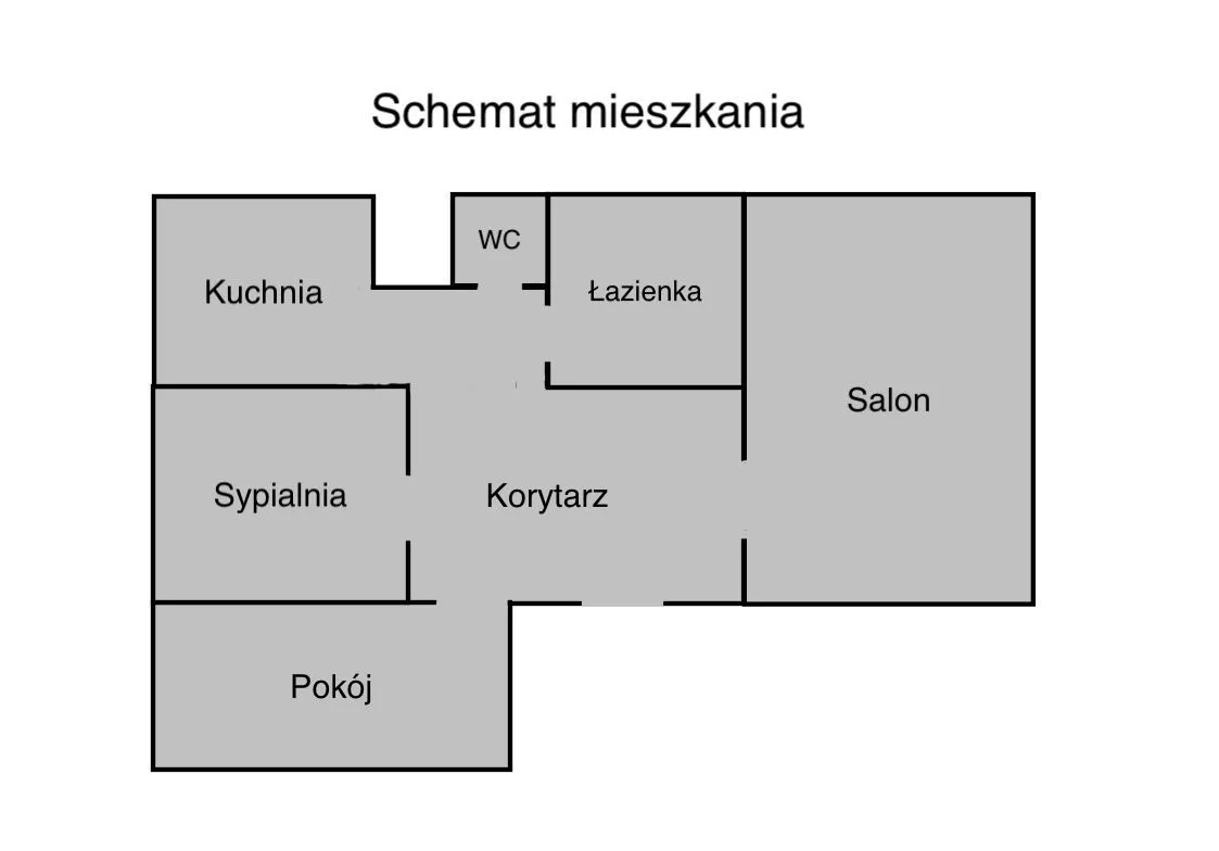 Mieszkanie Stokłosy przy Metrze / 53 m2 / 3 pokoje