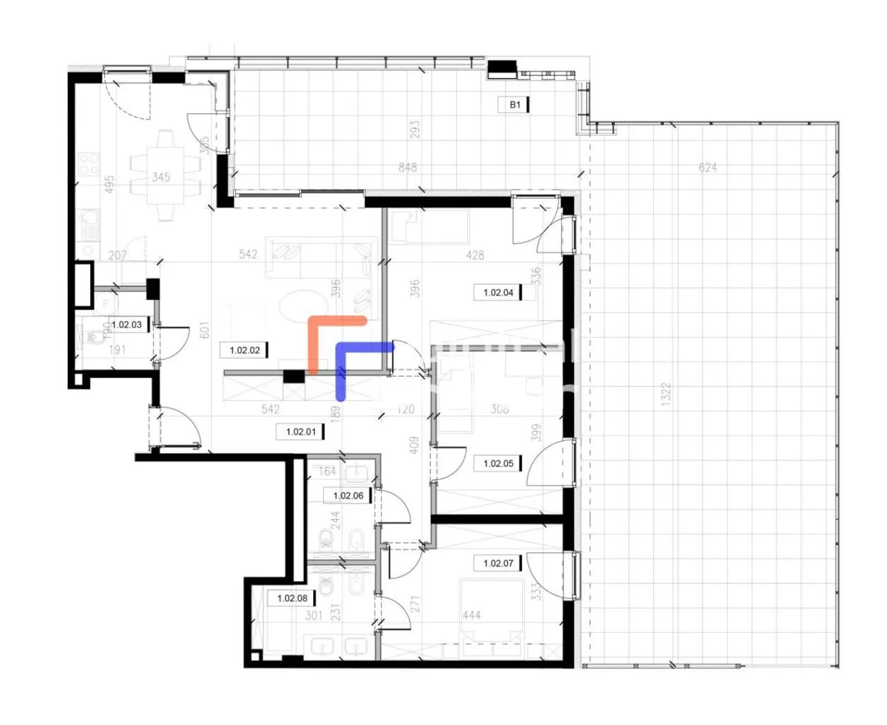 ⭐Apartament⭐4 pokoje⭐Taras 106m2⭐