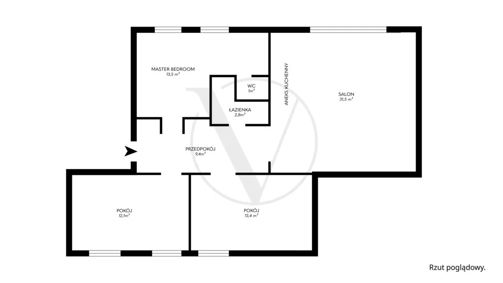 Apartament w kamienicy z widokiem na Pałac Kultury 