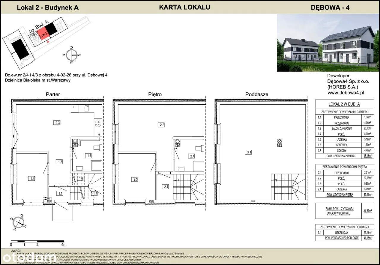 3 lokale w bliźniaku dla inwestora - Choszczówka