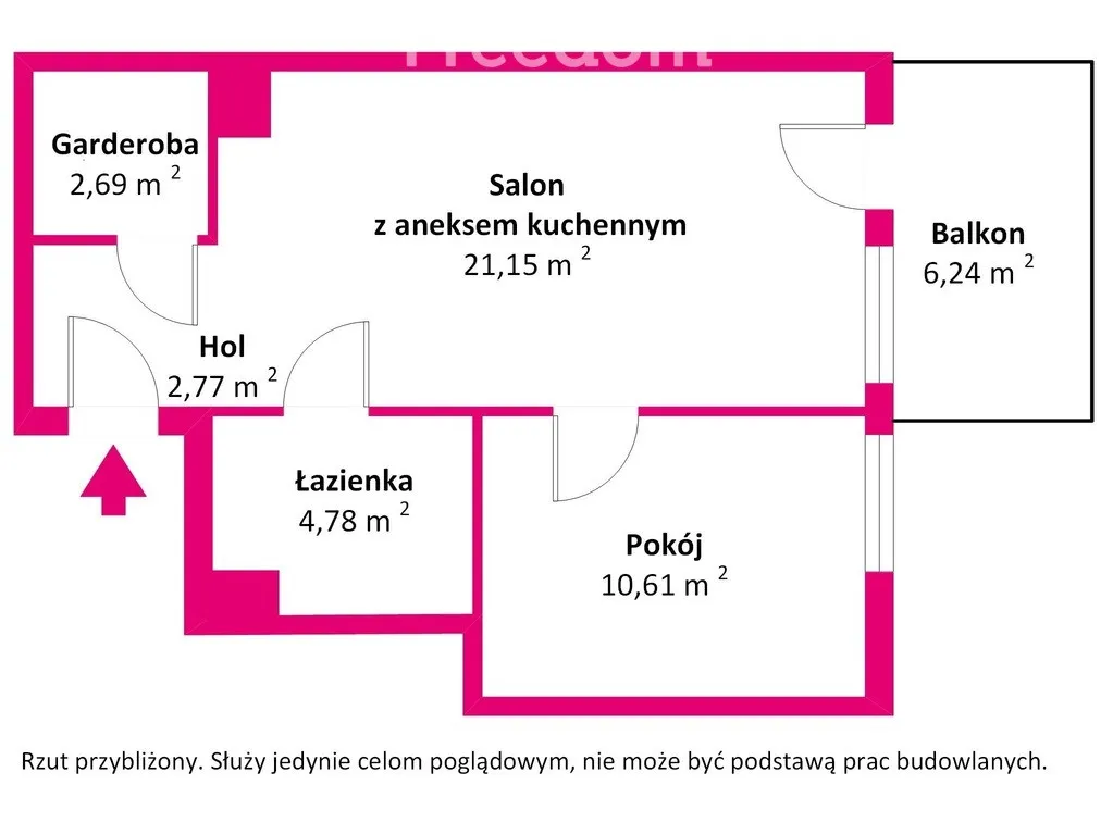 Dwupokojowe z balkonem blisko SKM 