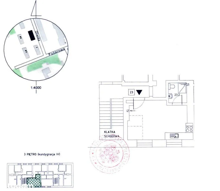 Kawalerka 25m2, Targówek, Oliwska 1, parking Nr 23