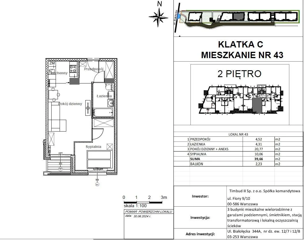 NOWE gotowe do wprowadzenia 2pok. 39,66m PROMOCJA