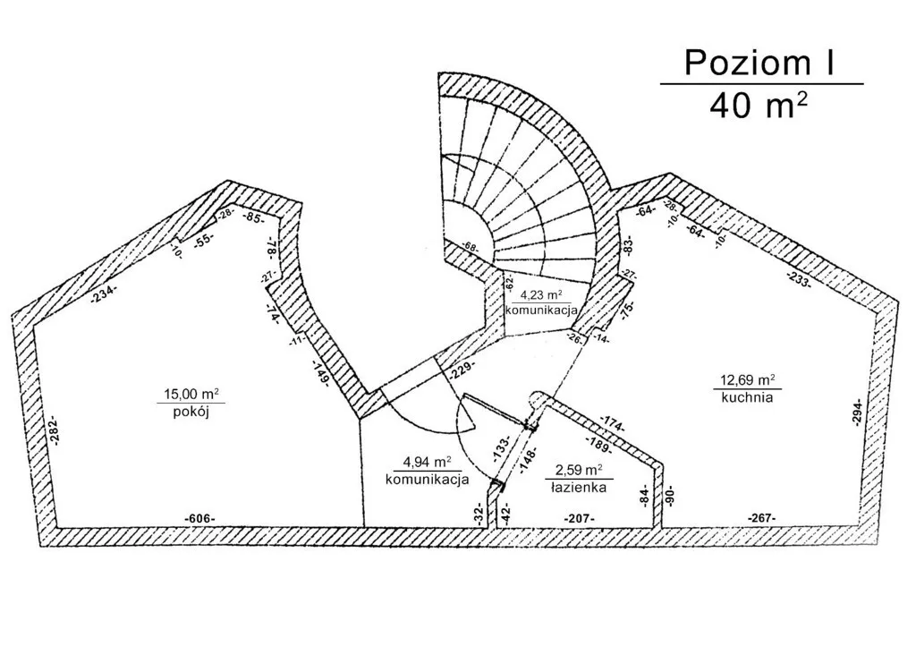 Dwupoziomowe,2 pok, do aranżacji, Wawer 