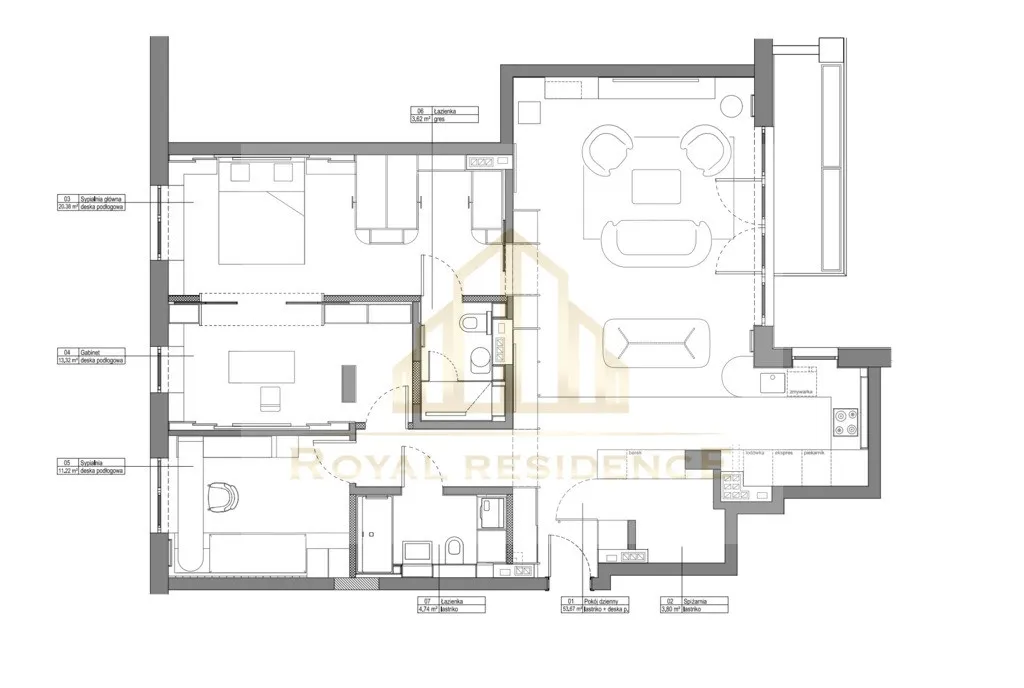 Mieszkanie na sprzedaż, 115 m², 4 pokoje Warszawa Mokotów 