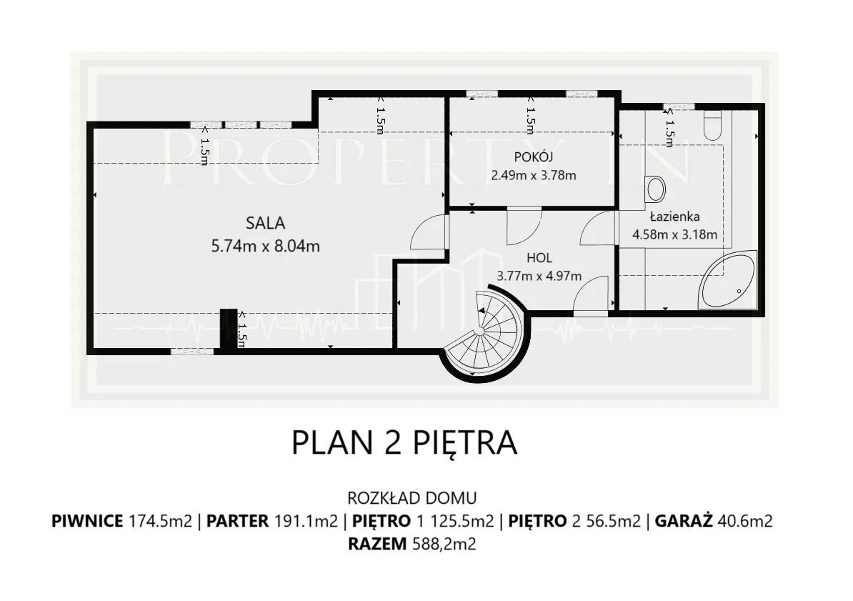 Dom wolnostojący z piękną działką 750m2