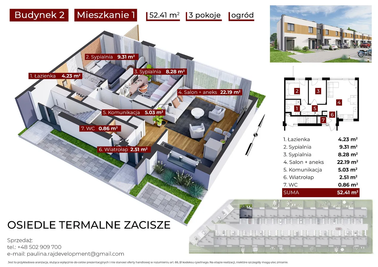 Osiedle Termalne Zacisze Bezpośrednio bez podatku PCC 