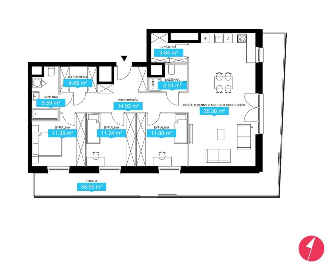Widok na panoramę Warszawy w wygodnym apartamencie 