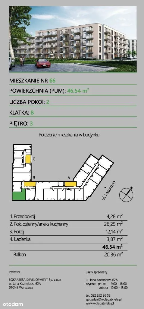 Apartment for sale for 786991 zł w Chrzanów, Bemowo, Warszawa