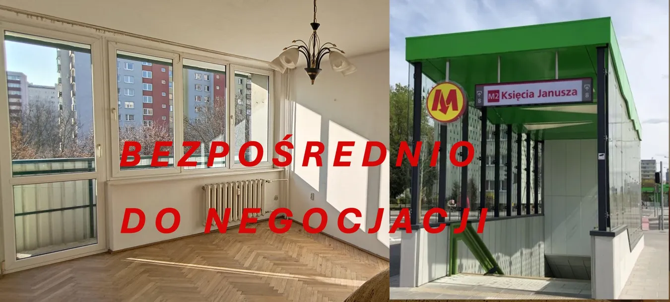 Sprzedam Bezpośrednio obok Metro Księcia Janusza 