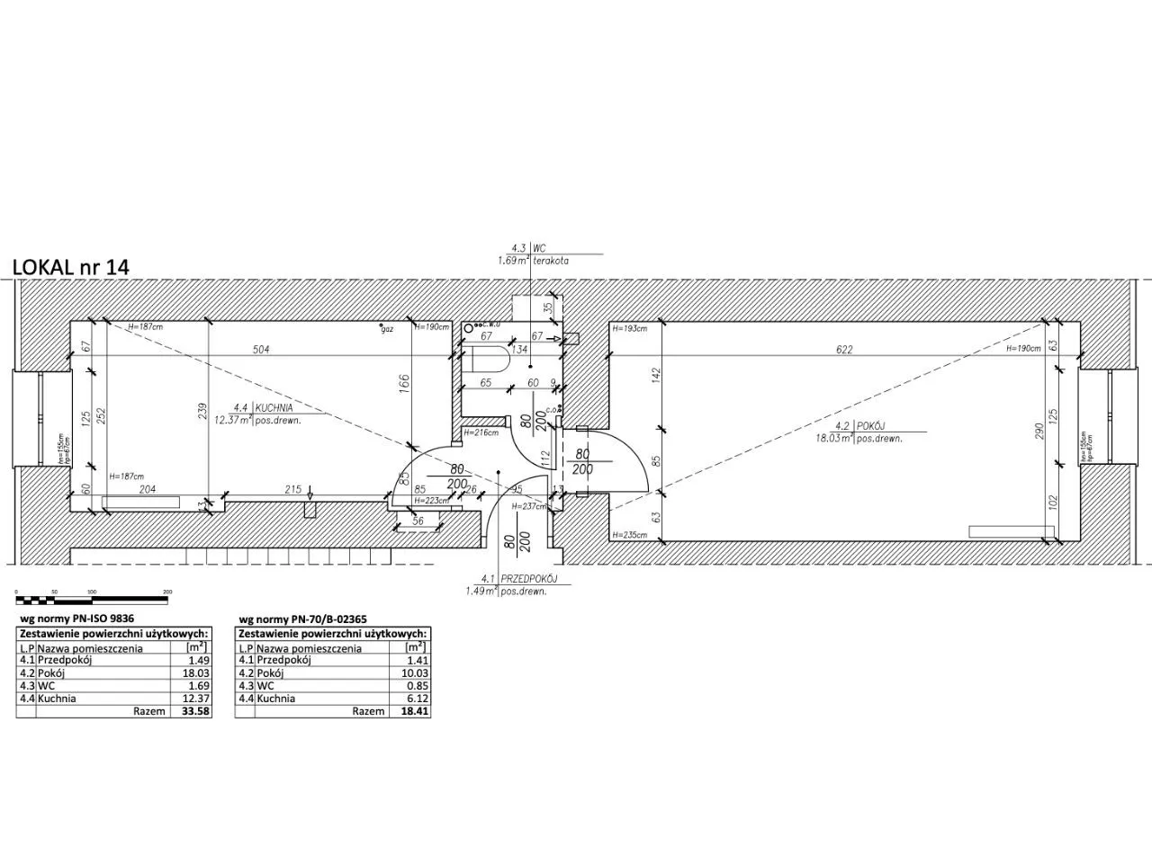 Marymoncka 61A|33m2 po podłodze|do remontu