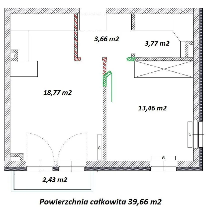 Włochy/OZI/2 pokoje/40m2/Balkon/Miejsce postojowe