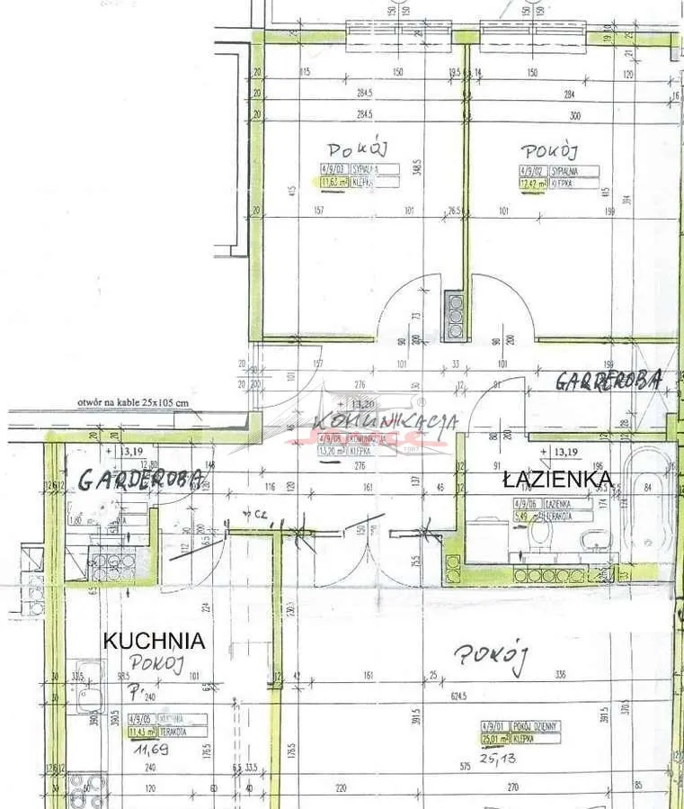 Wynajmę mieszkanie trzypokojowe: Warszawa Mokotów , ulica Antoniego Józefa Madalińskiego, 82 m2, 4000 PLN, 3 pokoje - Domiporta.pl